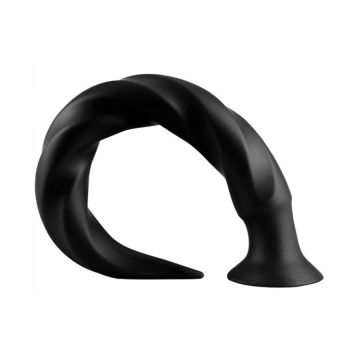 Anaal Dildo long Tail S - Zwart