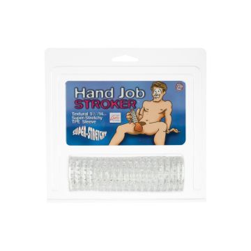 Hand Job Stroker met Noppen - Transparant