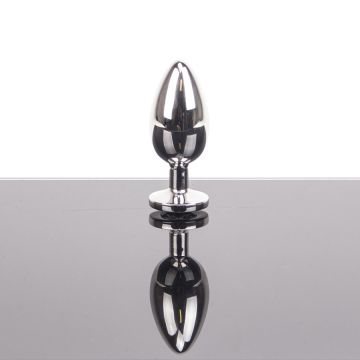 Holle Zilveren  Buttplug met Juweel M