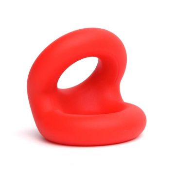 Liquid Silicone Rugby Ring - Rood