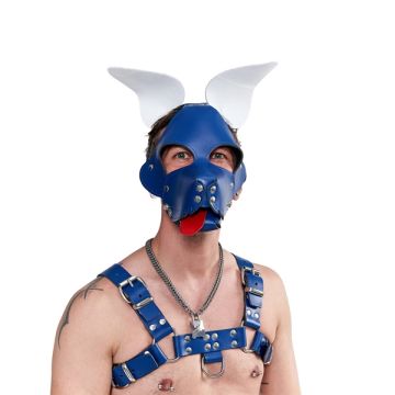Masker Shaggy Dog Hood - Blauw/Wit