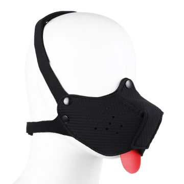 Neoprene Puppy Dog Black Mond masker