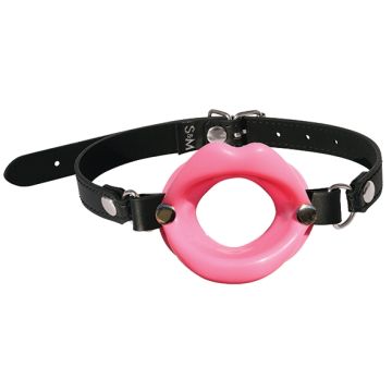 Open Mouth Gag - Silicone Lips Pink