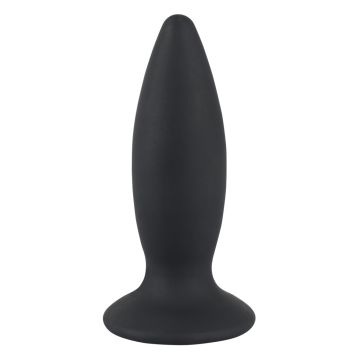 Oplaadbare Buttplug met Vlakke Basis S - Black Velvets