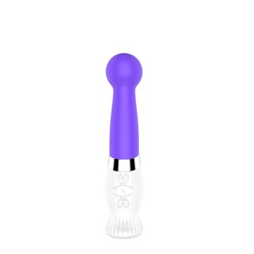 Oplaadbare Vibrator met Balvormige Top - Paars