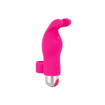 Oplaadbare Vinger Vibrator in Bunny Look - Roze*