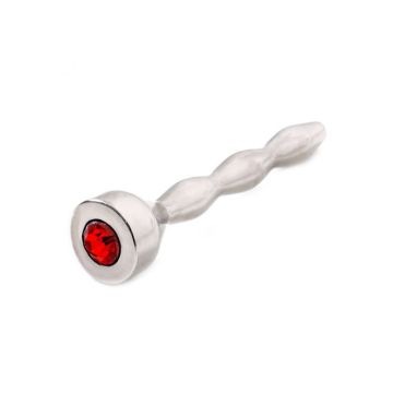 Penisplug Justin met Diamant - Rood