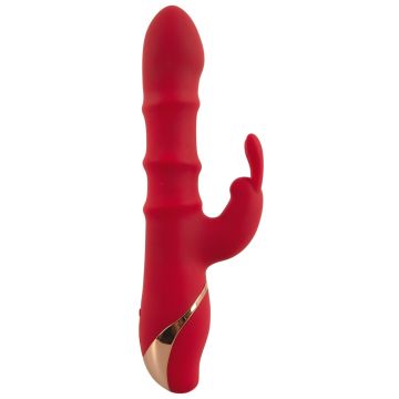 Rabbit Vibrator met 3 bewegende ringen