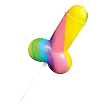 Rainbow Cock Pop Lolly