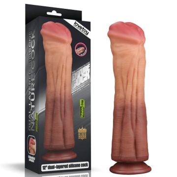 Realistische Dubbellaagse Dildo 12 Inch