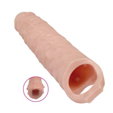 Realistische Penis Sleeve met Verlenging