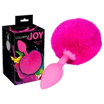 Roze Anaal Plug met Bunny Tail