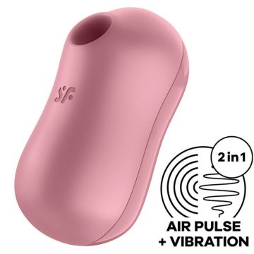 Satisfyer Cotton Candy Luchtdruk Vibrator - Rood