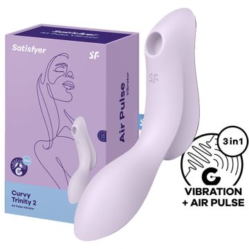 Satisfyer Curvy Trinity 2 Luchtdruk Vibrator - Violet