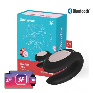 Satisfyer Double Joy App-Connect - Zwart