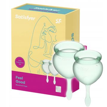 Satisfyer - Feel Good Menstruatie Cup Set Lichtgroen