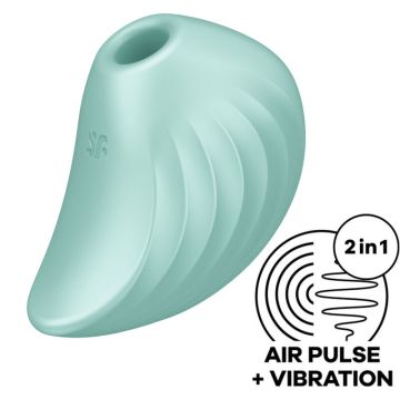 Satisfyer Pearl Diver Luchtdruk Vibrator - Mintgroen