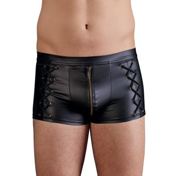 Sexy Heren Boxer met Rits - Zwart