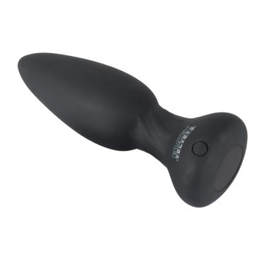 Shaking Buttplug met Afstandsbediening - Zwart