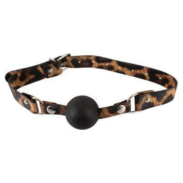 Siliconen Ball Gag Leopard Look