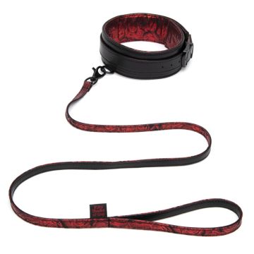 Fifty Shades Of Grey Sweet Anticipation Collar & Lead - Rood (OP=OP)