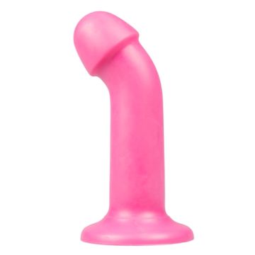 The Tru Curve Dildo van Platinum siliconen Roze