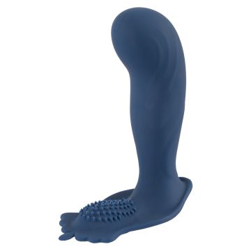 Vibrerende Buttplug met Afstandsbediening - Blauw