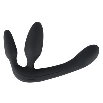 Vibrerende Strapless Strap-On - Zwart