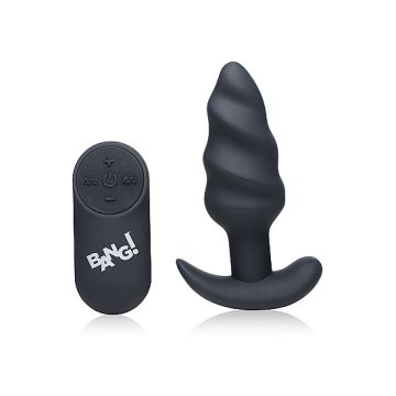 Vibrerende Swirl Buttplug met Afstandsbediening