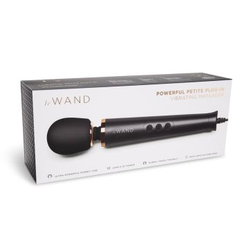 Wand Vibrator Powerful Petite Plug-in - Zwart