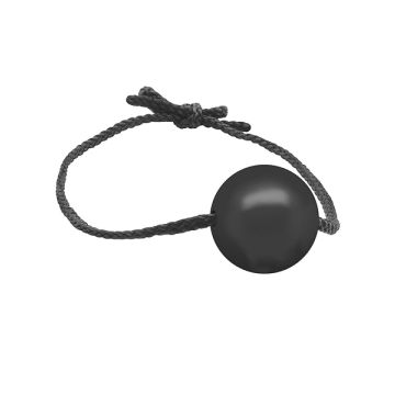 Kleine Ball Gag met leren Band - Zwart