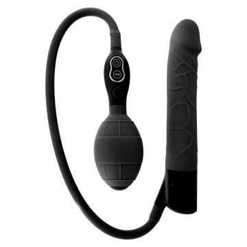 Zwarte Opblaasbare Realistische Vibrator 