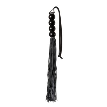 Zwarte Silicone Flogger