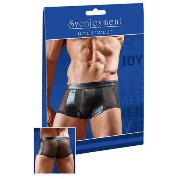 Zwarte Transparante Boxer met Wetlook