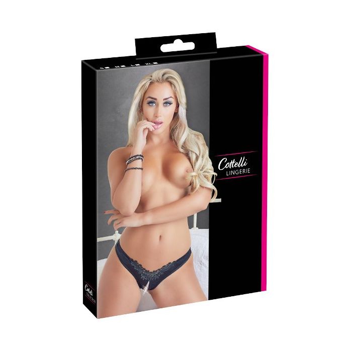 Open Kruis String Met Parels - Zwart-23216531021-verp.jpg