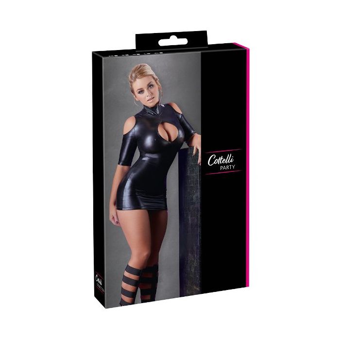 Wetlook Jurkje Met Kraag en open schouders Zwart -27157751021-verp.jpg