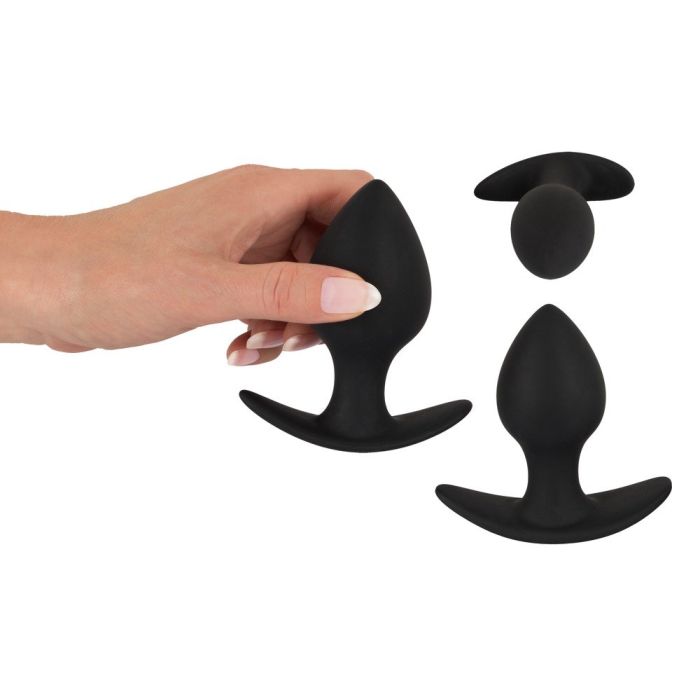3-Delige Anaal Trainer Set - Zwart-3-delige-anaal-trainer-set-zwart-hand.jpg