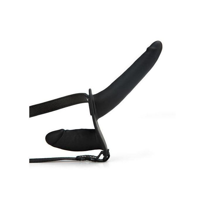 Dubbele Siliconen Voorbinddildo Met Harnas-55078711-dubbele-voorbinddildo.jpg