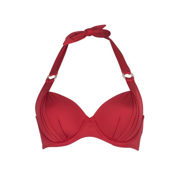 LingaDore Red Fire Halter Bikini Top-6103bt-132-b-01.jpg