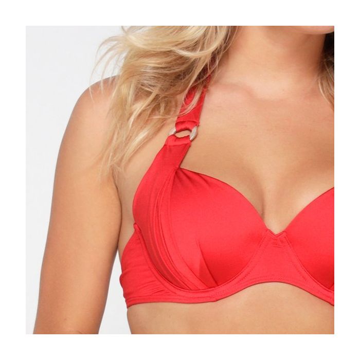 LingaDore Red Fire Halter Bikini Top-6103bt-132-b-05.jpg