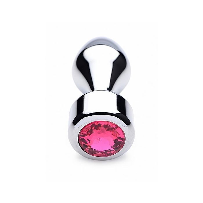 Aluminium Buttplug met Roze Steen - Large-aluminium-buttplug-met-roze-steen-large-ok.jpg