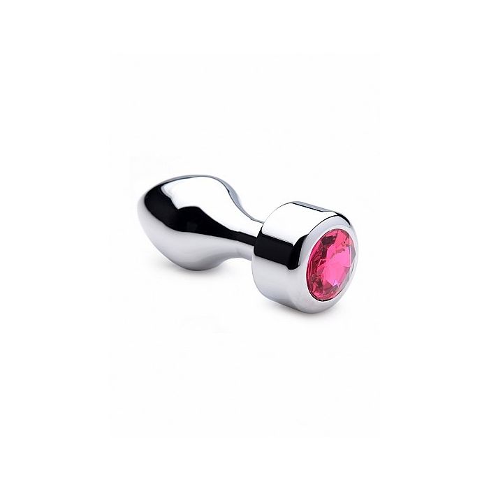 Aluminium Buttplug met Roze Steen - Large-aluminium-buttplug-met-roze-steen-large.jpg