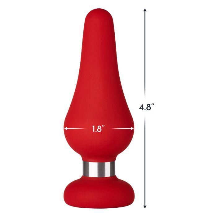 Buttplug F-21 Tear Drop Large - Rood