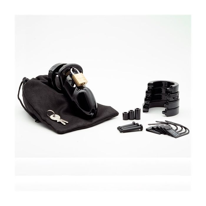 CB-X CB-3000 Chastity Cage - Zwart-cb-x-cb-3000-chastity-cage-zwart-los.jpg