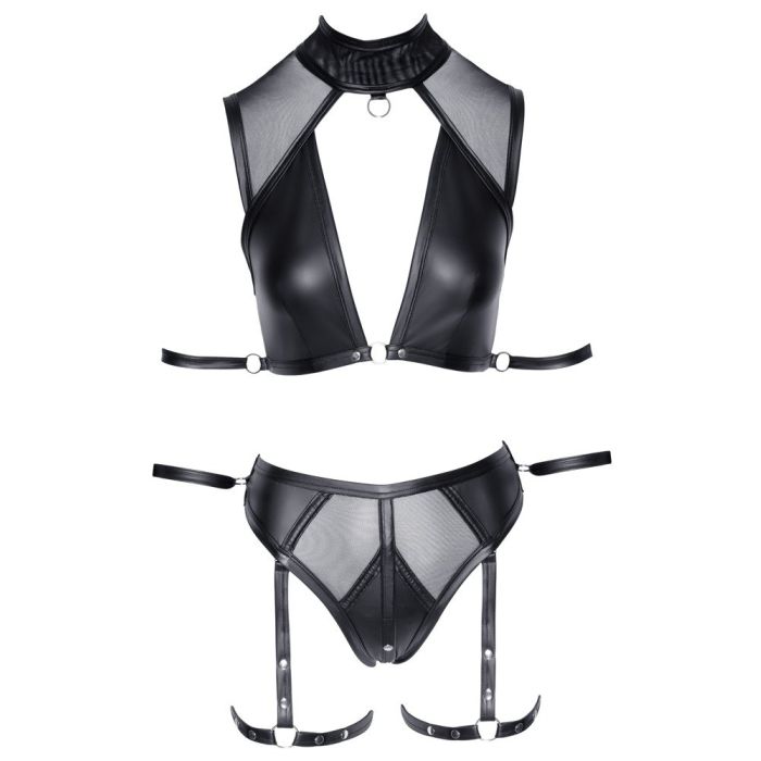 Cottelli Bondage Lingerie Set Mesh - Zwart-cottelli-collection-bondage-lingerie-set-mesh-zwart-4.jpg