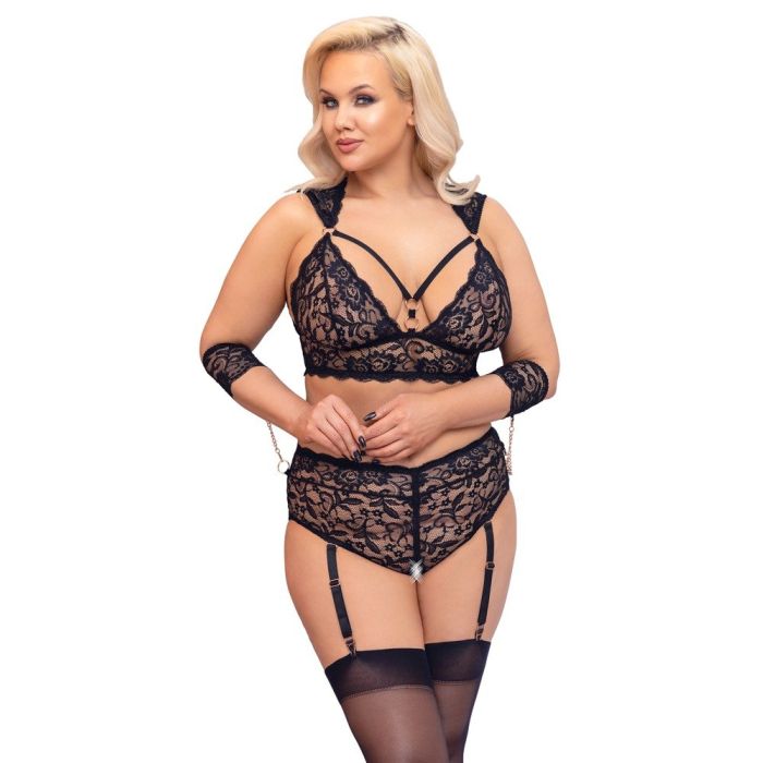 Cottelli Kanten Bondage Lingerie Set - Zwart-cottelli-kanten-bondage-lingerie-set-zwart-2.jpg