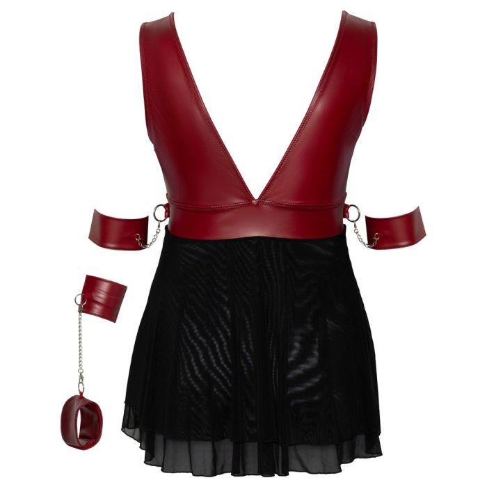Cottelli Korte Bondage Babydoll - Rood-cottelli-korte-bondage-babydoll-6.jpg
