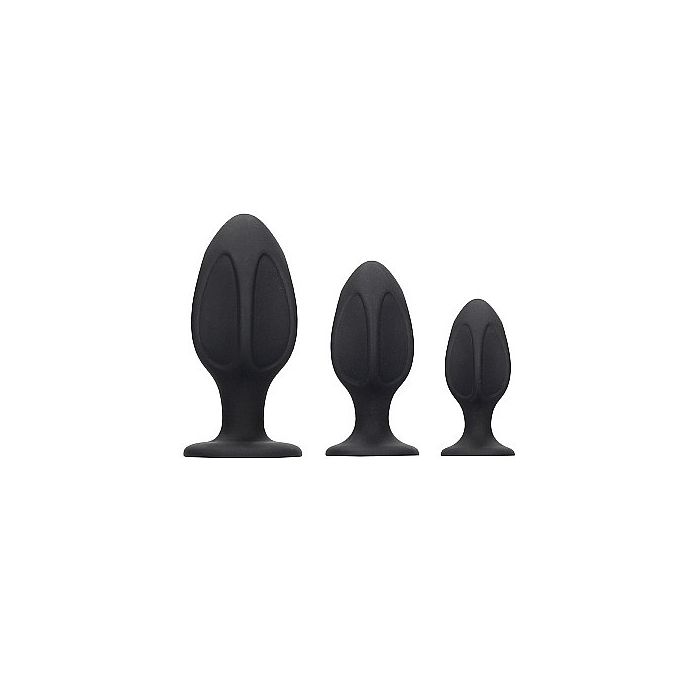 Diamond Shape Buttplug Set - Zwart -diamond-shape-buttplug-set-zwart.jpg