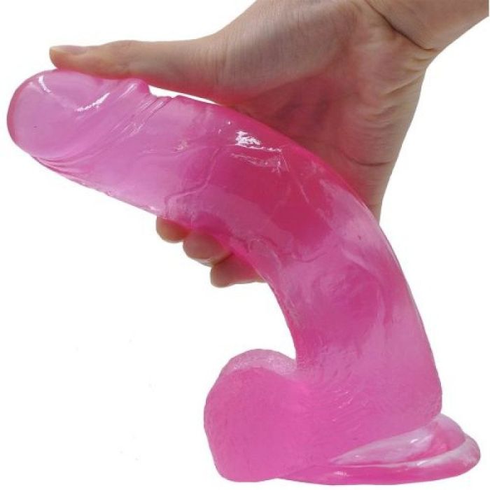 Dildo Jelly Studs - Roze-dildo-jelly-studs-roze-hand.jpg