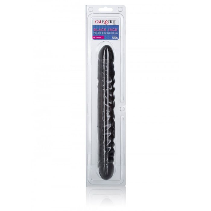 Geaderde Dubbele Dildo - Black Jack - 30 cm-geaderde-dubbele-dildo-black-jack-30-cm-verpakt.jpg
